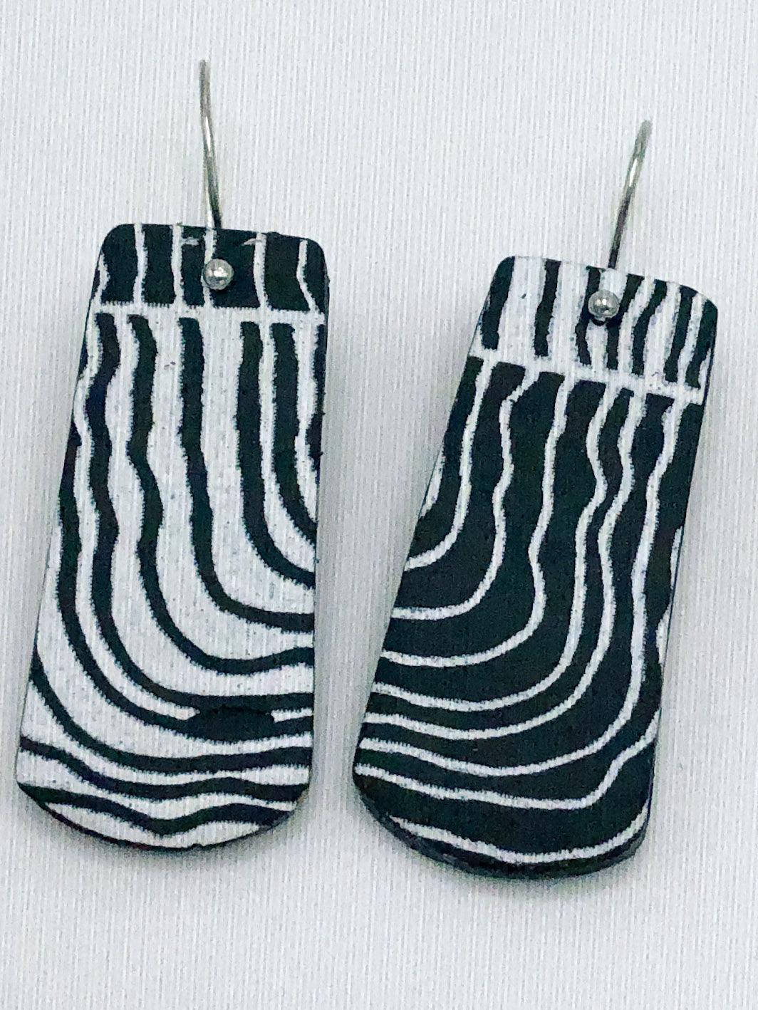 Black & White opposites pattern earrings - The Art of Lori Axelrod