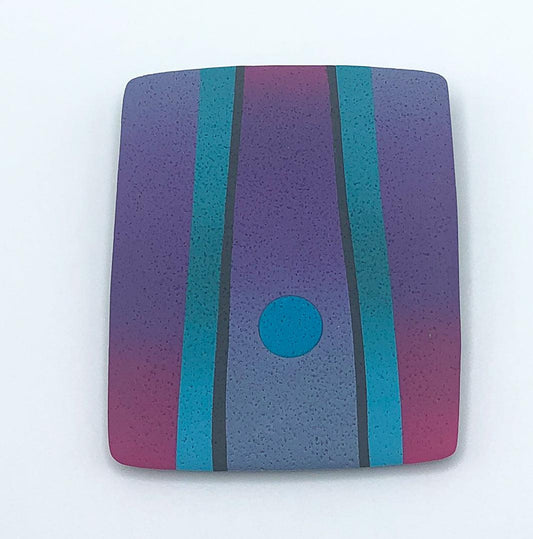 Pendant purple & magenta blend with inlay 
