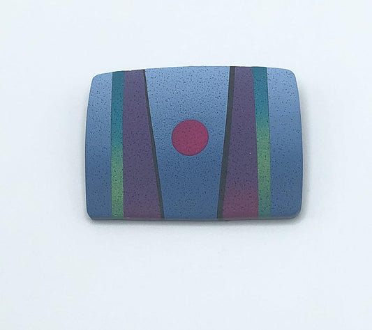Graphic Pendant with blue and purple - The Art of Lori Axelrod