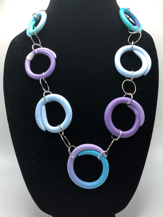 Infinity Necklace - Aqua Ombre - The Art of Lori Axelrod