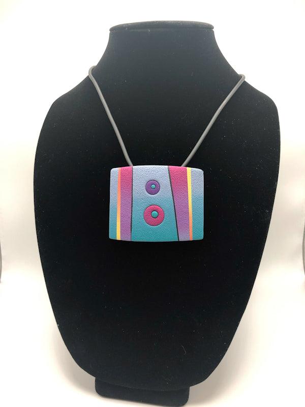 Pendant Necklace in graphic pattern - The Art of Lori Axelrod