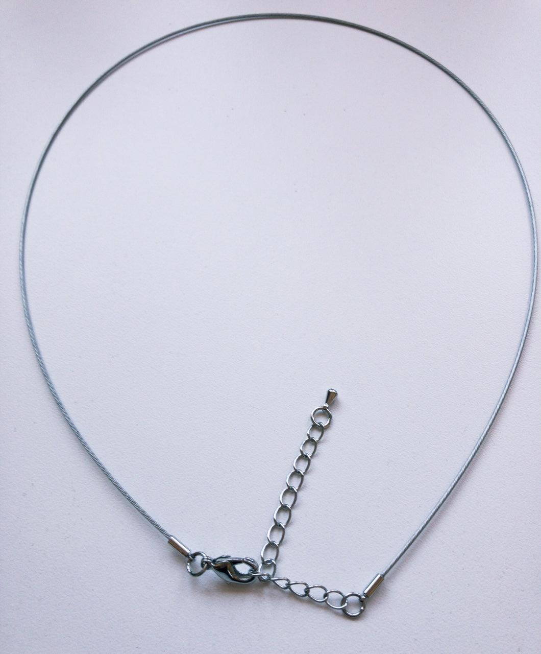 silver non-tarnish chain for pendants, adjustable length 18 - 20 inches